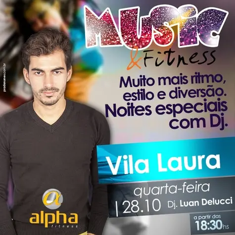 Luan Delucci é atração do aniversário da Alpha Fitness Vila Laura