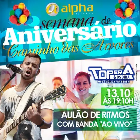 Rede Alpha Fitness celebra um ano da unidade Caminho das Árvores