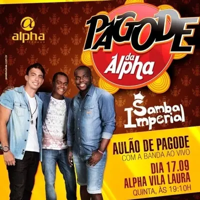 Samba Imperial faz pocket show no Pagode da Alpha