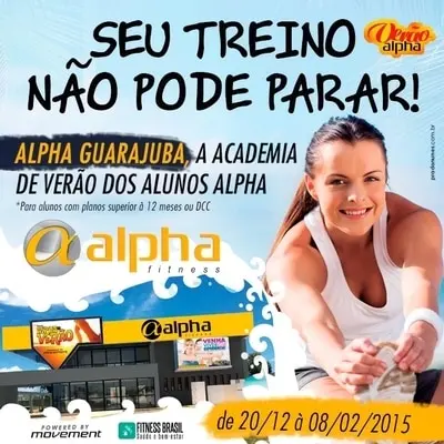 Alpha Fitness monta “academia de verão” exclusiva para alunos no Litoral Norte