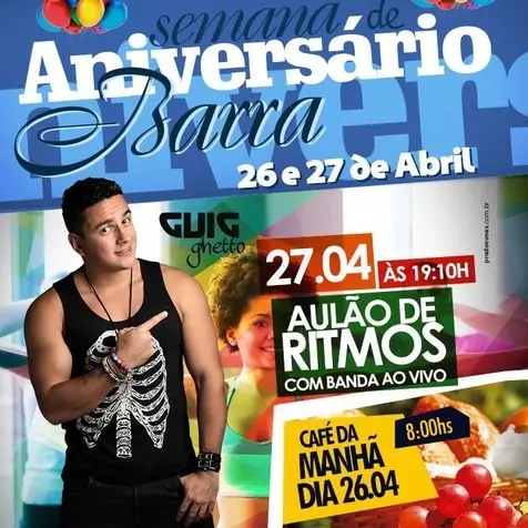 Guig Ghetto comanda festa de aniversário da Alpha Fitness unidade Barra