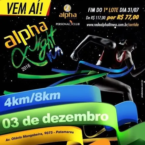 Alpha Night Run terá dois dias de evento