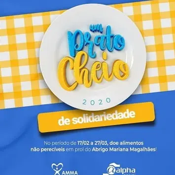 “Um Prato Cheio”: Rede Alpha Fitness promove campanha em prol do abrigo Mariana Magalhães