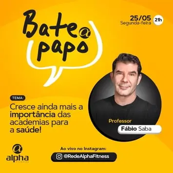 Rede Alpha Fitness promove live com especialista referência nacional em gestão fitness